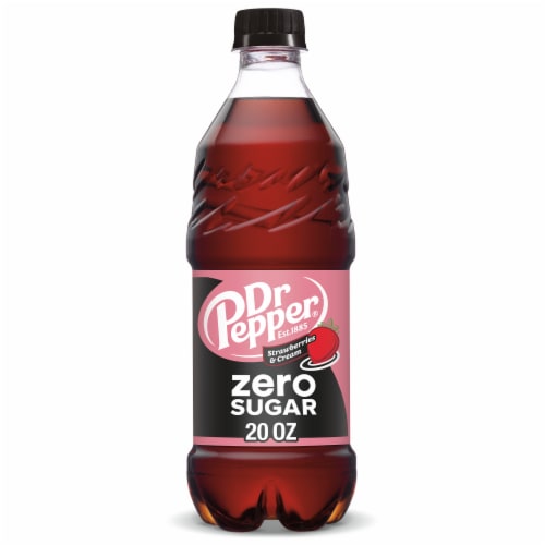 Dr Pepper Strawberries & Cream Zero Sugar Soda N5