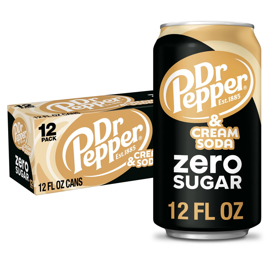 Dr Pepper & Cream Soda Zero Sugar D6